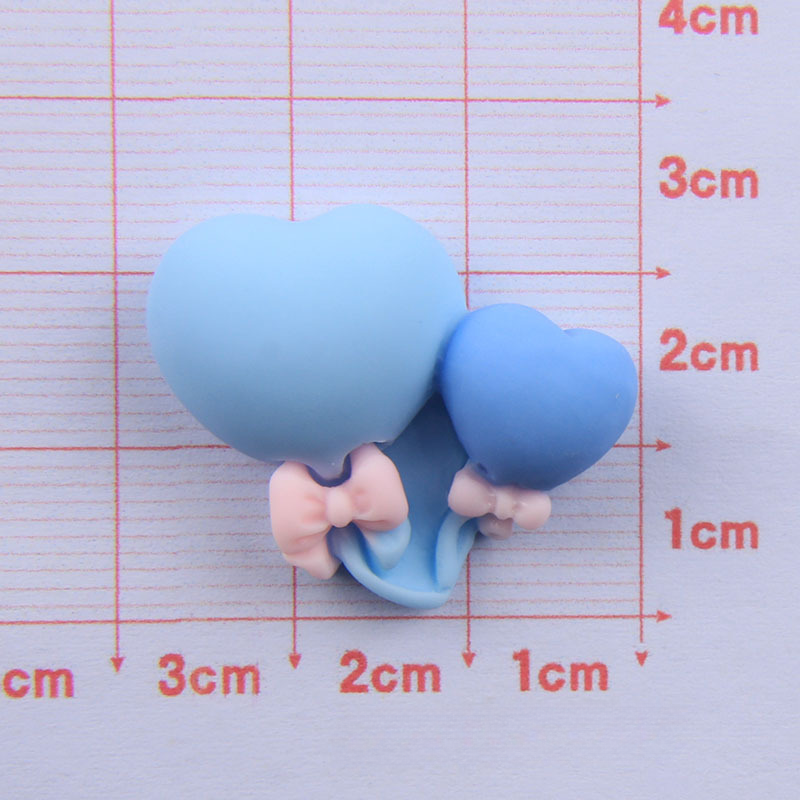 Wholesale colorful love balloon resin cream glue Phone Case